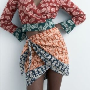 PRINTED SARONG SKIRT